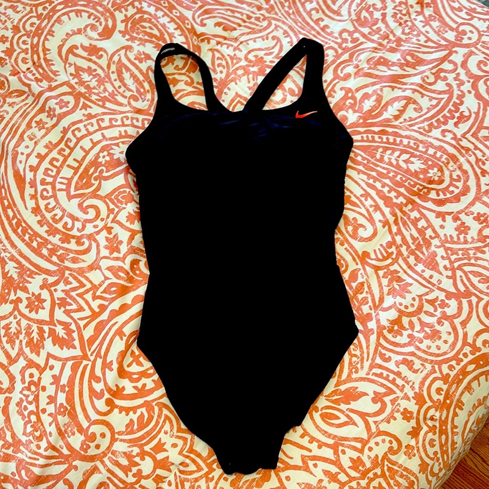 Nike, black, size 12, women’s one piece bathing suite